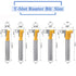 5 Set, 1/4" Set 5/16", 3/8", 1/2", 7/16", 5/8" Wolfride Pcs T-Slot Router Bit Shank Keyhole Router Bits T-Track