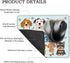 Life Is Better with Dogs Rectangular Mouse Pad, Cute Dog Mat Gift for Women, Sister, Friend, Dog Lover, Christmas