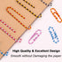 Vinaco Paper Clips, 400PCS Medium & Large (1.3 inch & 2 inch) Assorted Sizes, Durable Rustproof Vinyl Coated for Office