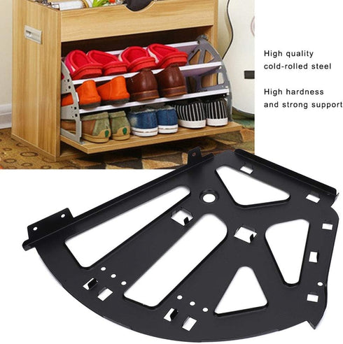 3 Oumefar Layers High Hardness Shoe Rack Hinges Shoe Cabinet Hinge Black Shoe Cabinet Frame Cold Rolled Steel Hardware