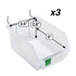 Pegboard Bins 3 Pack Clear Large - Hooks to Any Peg Board - Organize Hardware, Accessories, Attachments, Workbench, Garage Storage, Craft Room, Tool Shed, Hobby Supplies, Small Parts