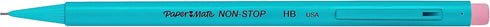 Paper Mate Non-Stop Mechanical Pencil | 0.7mm with Shock-Absorbing Tip | HB #2 | Assorted Barrel Colours, 10 Count