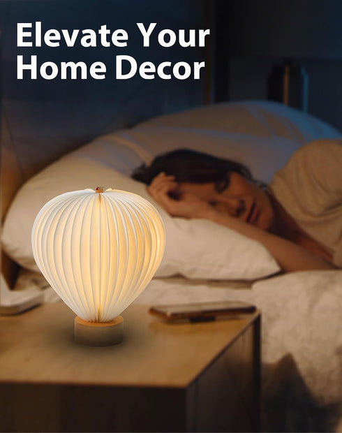 Ba suns Light,Dimmable decor,1200 Hot Air Balloon Warm Night Touch Lamp for Bedroom,Portable Table Bedside Lamp,hot air