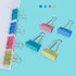 Medium Binder Clips - 1.25 Inch Length - Colorful - Pack of 40 for Office
