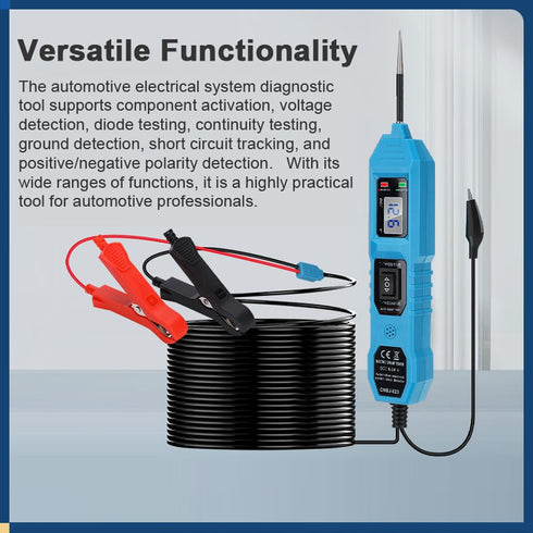 3.5-36V Shkalacar Automotive Circuit Tester, Power Circuit Probe Kit, Electrical System Diagnostic Tool Component