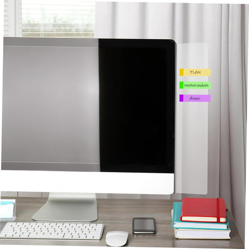 Acrylic Memo Board for Computer Monitor - Desk Reminder Storage
