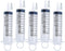 5 Pack 100ml Syringes with Tip Adapters, Large Garden Syringe for Labs