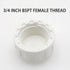 10-Pack 3/4" White PVC Pipe Fittings End Female Thread Cap Plug Adapters for Plumbing Applications, Easy Install
