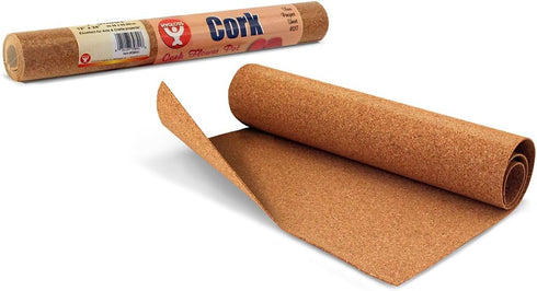 Hygloss Products Cork Roll, 2 mm Thick, 12" x 24", Brown