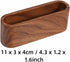 MOPFOL Wooden Business Card Holder Case - Handmade Office Organizer with Wood Grain, Desktop Storage Box for Business