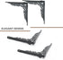 90 2PC 18.5CM/7.3Inch Sungmor Cast Iron Heavy Duty Shelf Brackets - Rustproof Sturdy Right Angle Wall Hanging Supoort