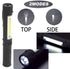 8 Pack COB LED Work Flashlight with Magnetic Base and Clip Multi-Function Pocket Pen Light Inspection Work Light