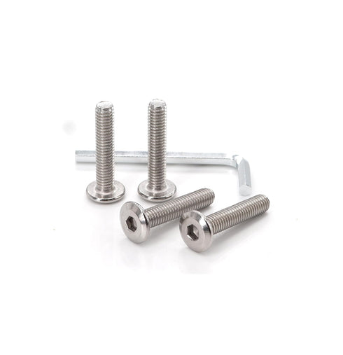 binifiMux M6 x 15mm Flat Head Socket Cap Allen Bolts, Pack of 20 Rivet Screws Connecting for Furniture