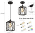 CAFULAM (1 Pack Black Pendant Lighting Modern Pendant Light, Adjustable Pendant Light Fixture,Pendant Lights Kitchen