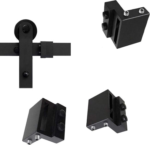 2PCS Barn Door Stopper for Sliding Barn Door Hardware Accessories, Fits Track Width 1-7/16 in-1-5/8 in