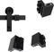2PCS Barn Door Stopper for Sliding Barn Door Hardware Accessories, Fits Track Width 1-7/16 in-1-5/8 in