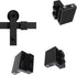 2PCS Barn Door Stopper for Sliding Barn Door Hardware Accessories, Fits Track Width 1-7/16 in-1-5/8 in