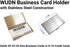 WUDN Handcrafted Business Card Holder Wallet for Men and Women, Holds 20-25 B-Cards or 8-10 Credit Cards, Wooden &
