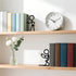 Generic 17.5x3x15cm Firmly Bookends Decorative Metal Cool Metal Decorative Bookends Secure The Books to Prevent Clutter