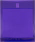 JAM PAPER Plastic Expansion Envelopes, Hook & Loop Closure, Letter Open End, Purple, 12 Pack