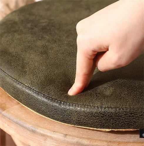 JIQHOHX 40 40CM) Detachable Seat Cushion, Indoor/Outdoor Round Chair Cushion/Memory Foam Soft Chair Pads with PU