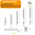 Lhazemu M6x40/50/60/70/80 mm Nuts,16 Set Set Crib Screws Hardware Replacement Kit - Hex Drive Socket Cap Screws Barrel