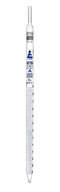 EISCO Serological Pipette, 25ml - Class A, Blue Graduations, Calibrated for Delivery to Jet