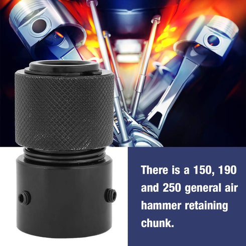 Air Hammer Retaining Chuck, Portable Quick Change Retainer Chuck for Air Hammers, Replacement Air Hammer Retaining Quick Release Chuck for 150 190 250 Pneumatic Hammer