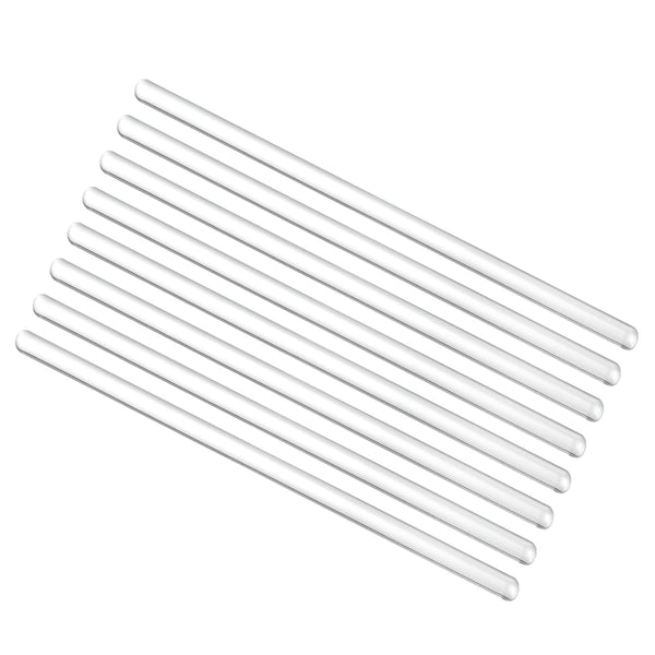 MECCANIXITY 3.3 Borosilicate Glass Stick 5.9" Length 8mm Dia Stir Rod Mixing Tools, 8Pcs