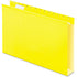 Pendaflex Extra Capacity Reinforced Hanging Folders - Legal Size, Yellow, 2", 25/BX