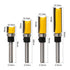 1/4 Inch Set (4 Shank Pattern Flush Trim Router Bit Sizes)