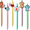 Cute Nurse Pens, Funny Nurse Accessories for Work, Aesthetic Gel Pen Black Ink Set for Nursing Student Essentials