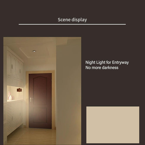 NGEWFGH Dimmable Wooden Portable Bedside Magnetic Wall Lamp Square Night Light Wall Mounted Night Light (Walnut)