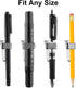 Outus 12 Pcs Pen Holders for Clipboard, Metal Pen Clip Holder Attachment with Adjustable Spring Loops for Office