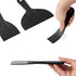 Jiashuoda Set 3Pcs 1.5"/3"/6" Spackle Spackling, Plastic Putty Knife - Black Plastic Scraper Tool, Sizes Knife