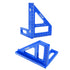 45/90 Degree Triangle Ruler Scriber, Aluminum Alloy Miter Triangle Ruler for Woodworking, High Precision Layout Tool