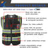 High Visibility Safety Vest for Men Women, 9 Pockets Zipper Front Reflective Mesh Work Vest, Meets ANSI/ISEA Standards