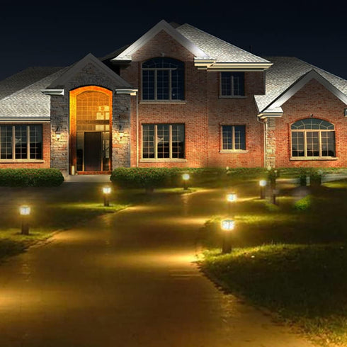 LED Landscape Light Bulbs 1W 12V Yellow White 2200K, 7W Low Voltage Wedge Base T5 Malibu Bulbs, 8 Pack