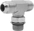 (2-PACK) 6803-06-06-06-NWO Hydraulic Adapter Fitting, 9/16"-18UNF Male JIC 37°
