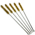 Brass Wire Bristles Brush Cleaning Set for Tube, Bottle, Pipe, Welding Slag and Rust Removal Tool, 5 Pieces