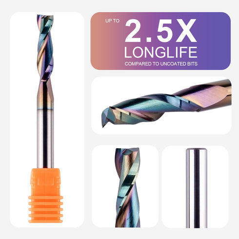 1/4 1/4 inch 1 inch SpeTool Shank Up Cut Spiral Router Bit Cutting Diameter Cutting Length CNC Router Bits