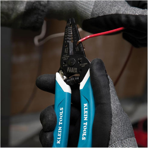 Klein Tools K11095 Klein-Kurve Wire Stripper and Cutter for 8-18 AWG Solid, 10-20 AWG Stranded Wire
