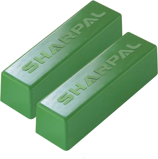 SHARPAL 208H 106g / 4 Oz. Fine Green Polishing Compound, Buffing Compound for Leather Strop Sharpening (2-Pack)