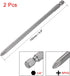 uxcell 2 Pcs 6mm PH2 Magnetic Phillips Screwdriver Bits, 1/4 Inch Hex Shank, 5.9-inch Length S2 Power Tool