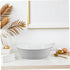 VICASKY Portable Oval Face Wash Basin - Stackable Cleaning Tub for Home and Salon