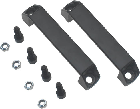 FDXGYH 2pcs Aluminium Alloy Handle Black Rectangular Pull Handle, 120mm Industrial Cabinet Hardware