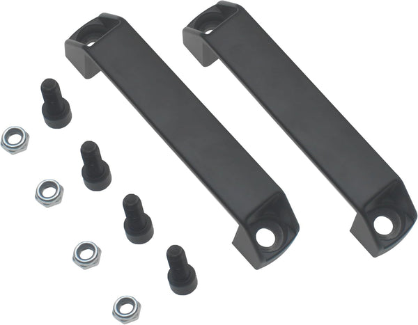 FDXGYH 2pcs Aluminium Alloy Handle Black Rectangular Pull Handle, 120mm Industrial Cabinet Hardware