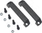 FDXGYH 2pcs Aluminium Alloy Handle Black Rectangular Pull Handle, 120mm Industrial Cabinet Hardware