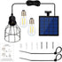 9.8FT Bulb 3000K Solar Lights Outdoor Dusk to Dawn Shed Light Extension Cable Solar Powered Pendant Waterproof
