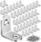 Vicuna R 40PCS L Bracket Corner Brace, Stainless Steel L Brackets for Shelves, Metal